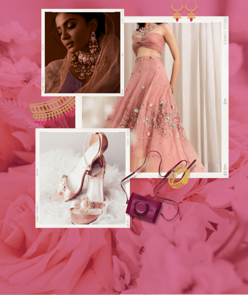moodboard for bridesmaid outfit